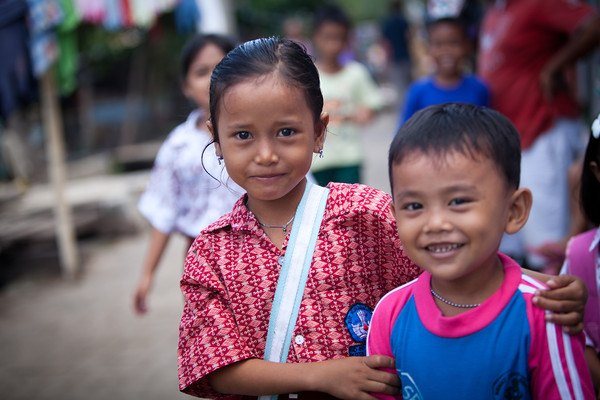 Children in Jakarta, Indonesia