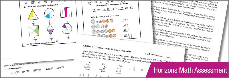 Free Homeschool Math Assessment | Horizons Math