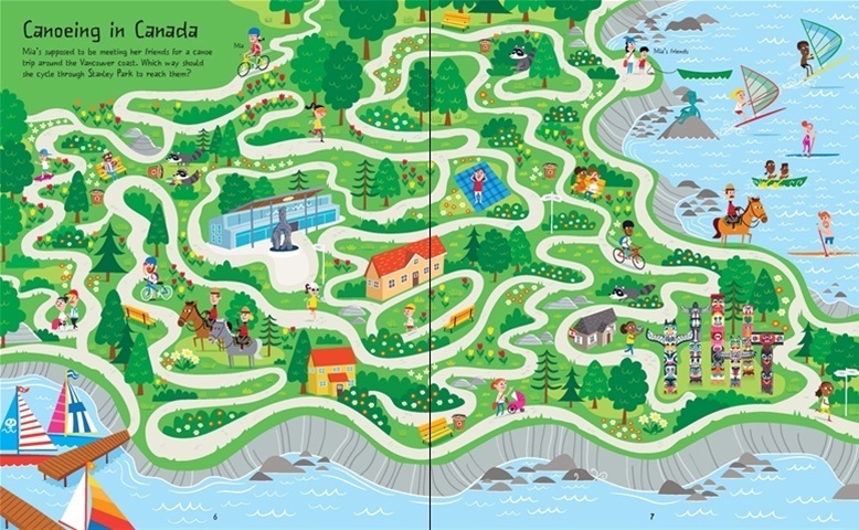 Around the World Mazes example: Canada