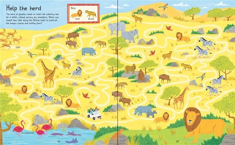Around the World Mazes example: Africa