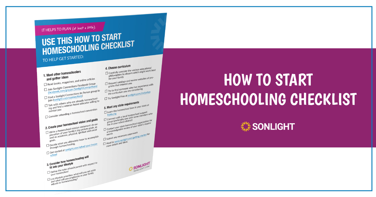 How Do I Start Homeschooling Checklist