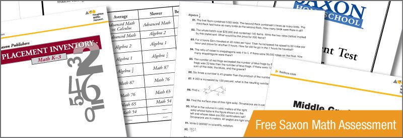 Saxon Math Program Saxon Math Placement Tests Sonlight